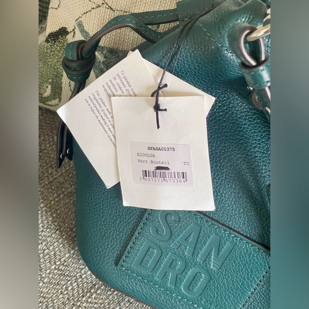 NWT Sandro Paris Olga Logo Tote Bag - Picture 11 of 11